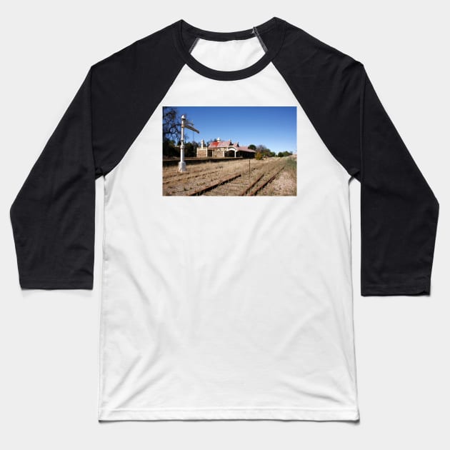 Abandoned Railway Station Baseball T-Shirt by jwwallace